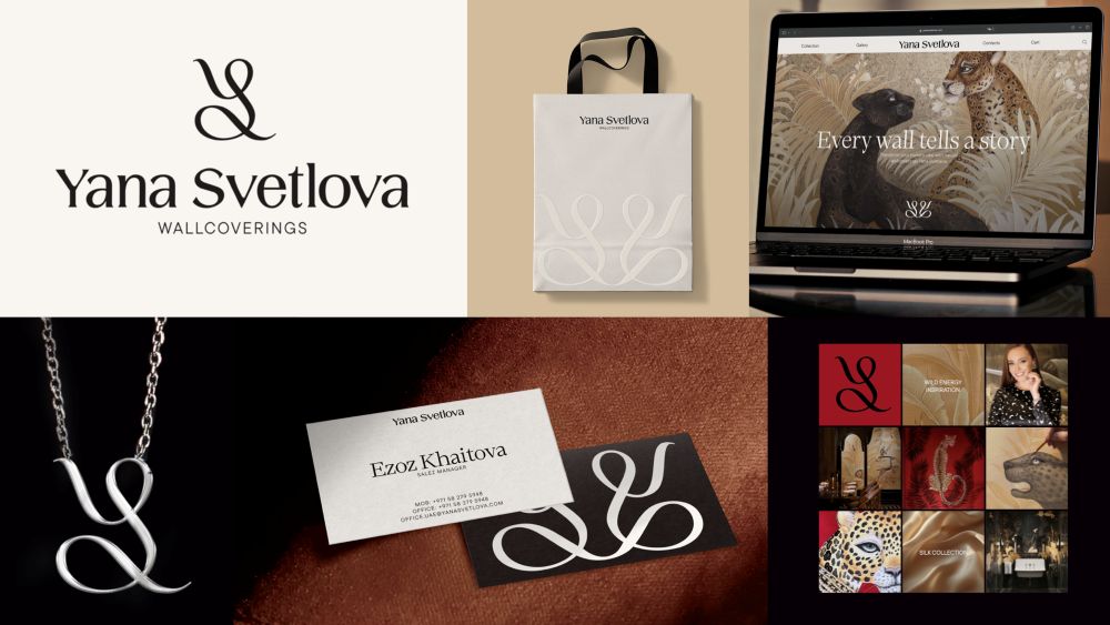Brand Hub разработали бренд премиальных настенных покрытий Yana Svetlova Wallcoverings